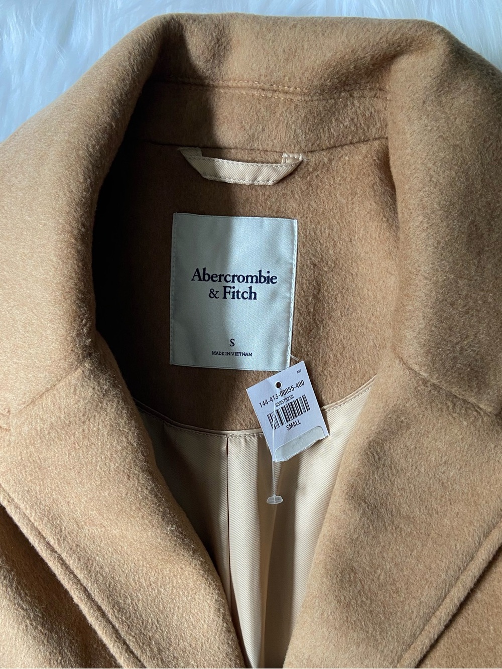 wool-blend belted coat - Picture 8 of 9